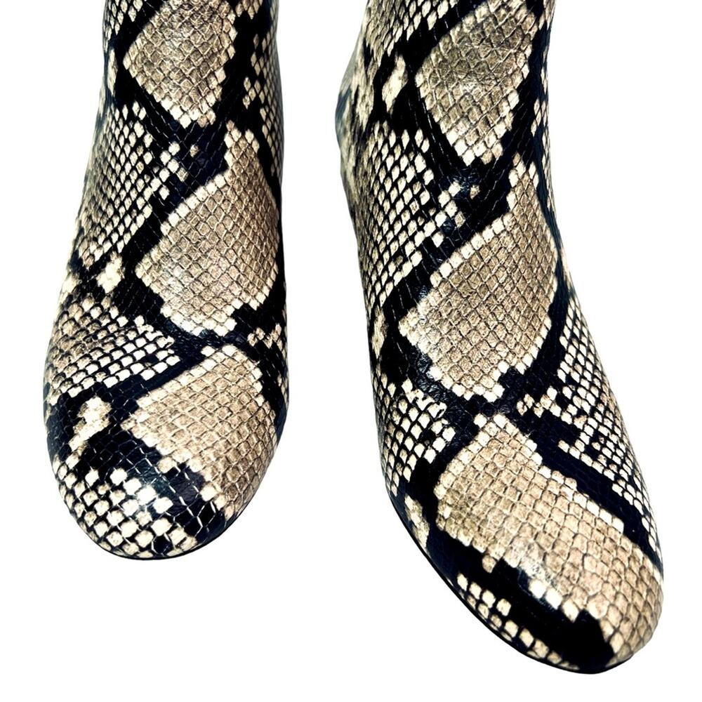 J. Crew Snakeprint Maya Boot with Stacked Heel 8.5 - image 5